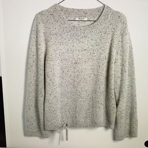 Madewell cashmere speckled sweater. Flare sleeve.
